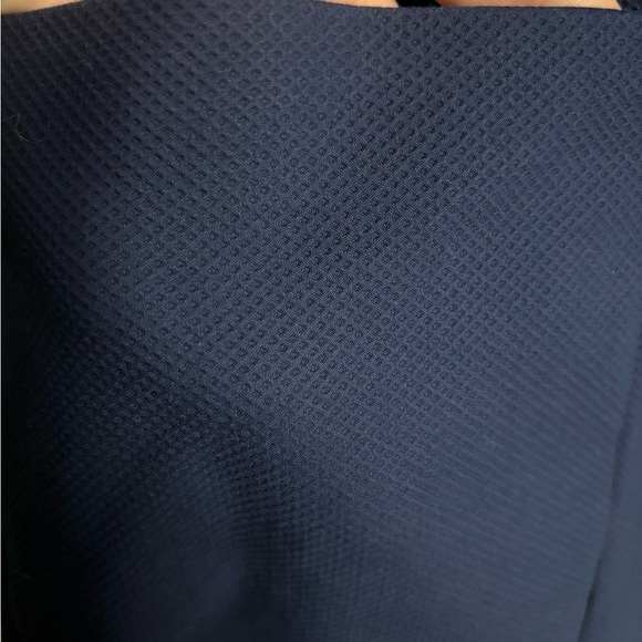 Theory Corta Irvona Cap Sleeve Sheath Mini Dress Navy Blue Size 6 Pockets - Picture 3 of 7